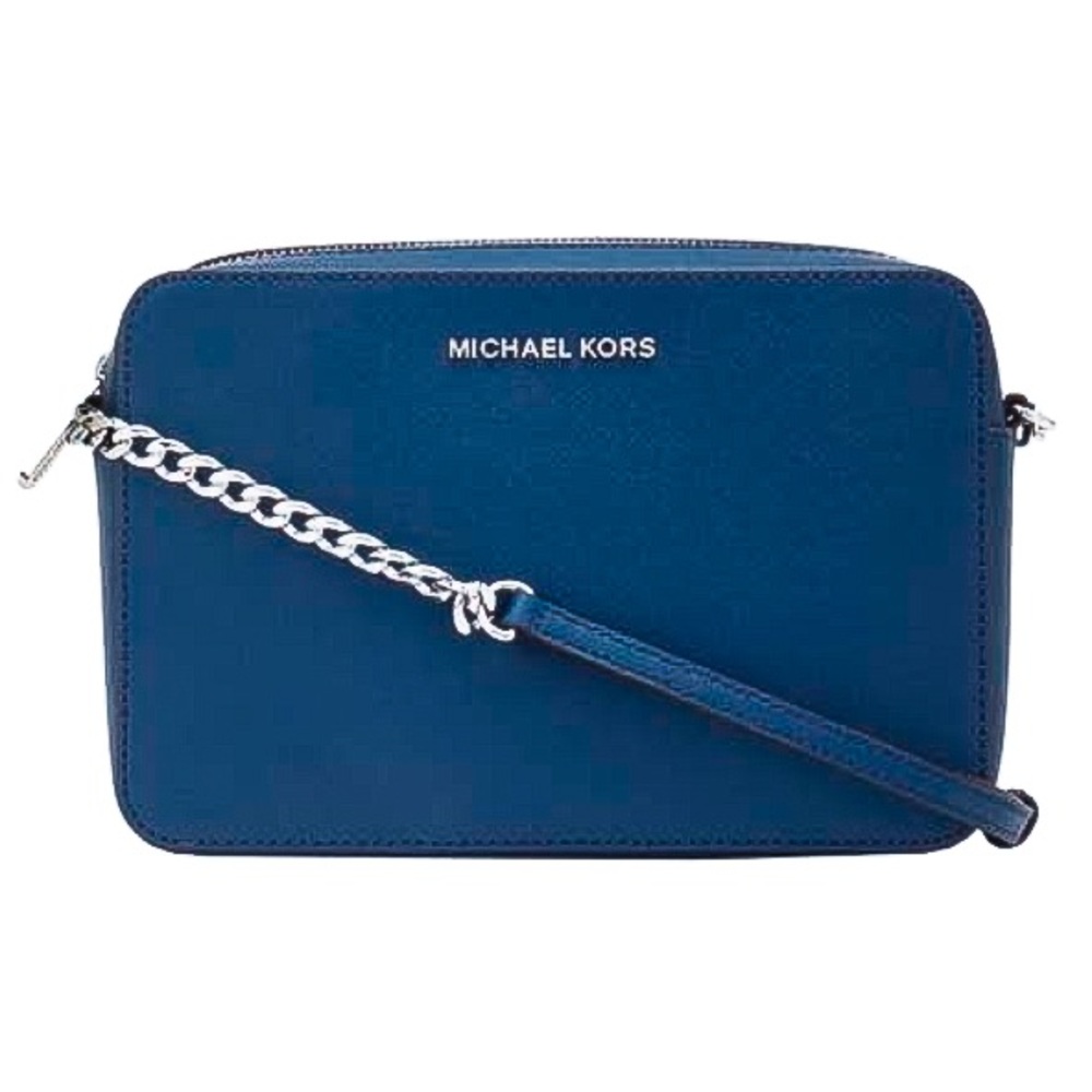 COPY - MK Navy East West Jet Set Crossbody! EUC!
